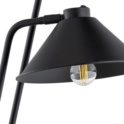 Argon 7075 - Lampa podłogowa GABIAN 2xE27/15W/230V czarny