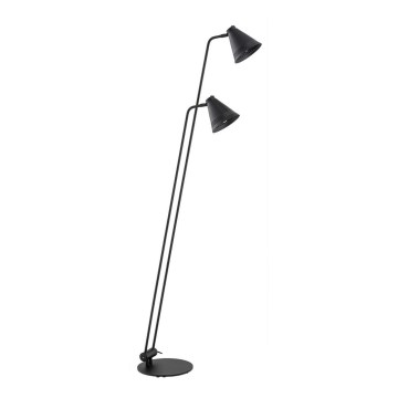 Argon 7077 - Lampa podłogowa AVALONE 2xE27/15W/230V czarny