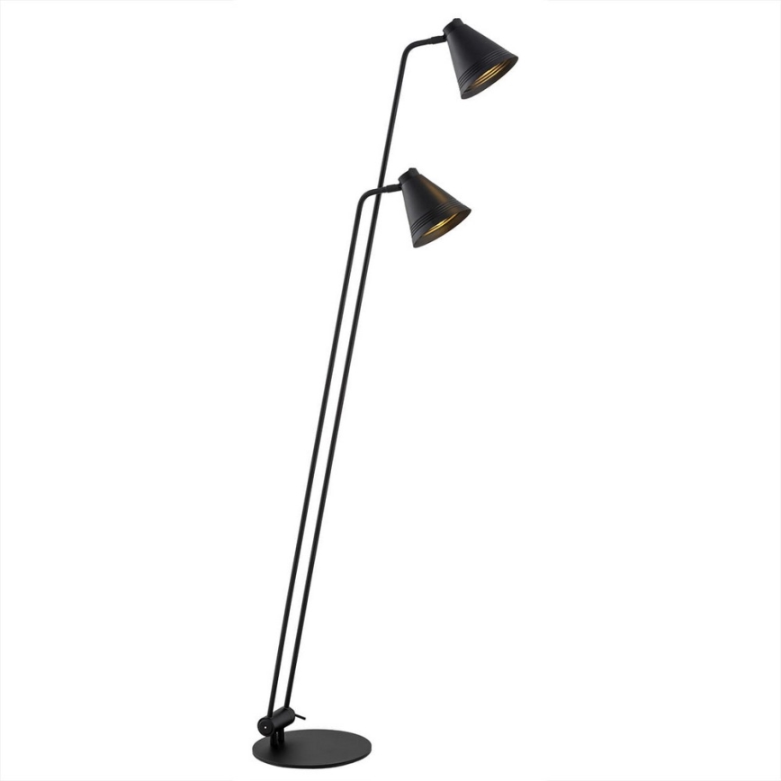 Argon 7077 - Lampa podłogowa AVALONE 2xE27/15W/230V czarny