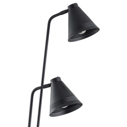 Argon 7077 - Lampa podłogowa AVALONE 2xE27/15W/230V czarny