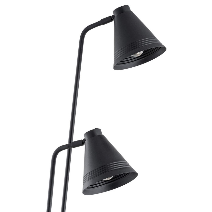 Argon 7077 - Lampa podłogowa AVALONE 2xE27/15W/230V czarny