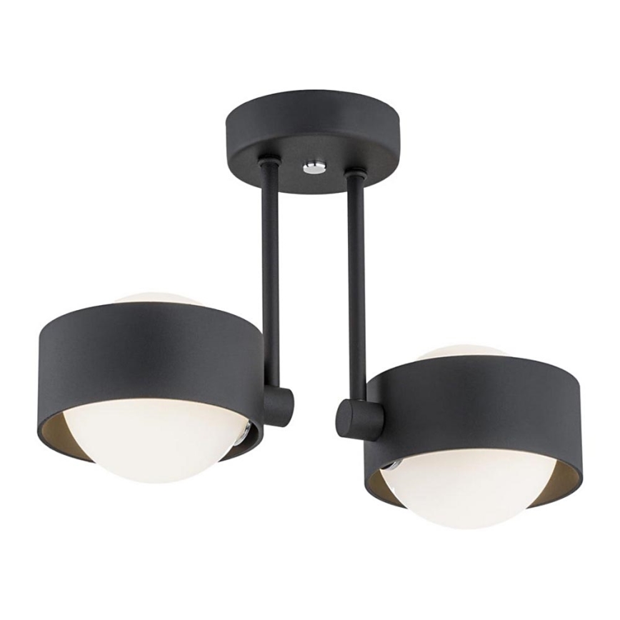 Argon 7089 - Żyrandol na drążku MASSIMO PLUS 2xG9/6W/230V czarny