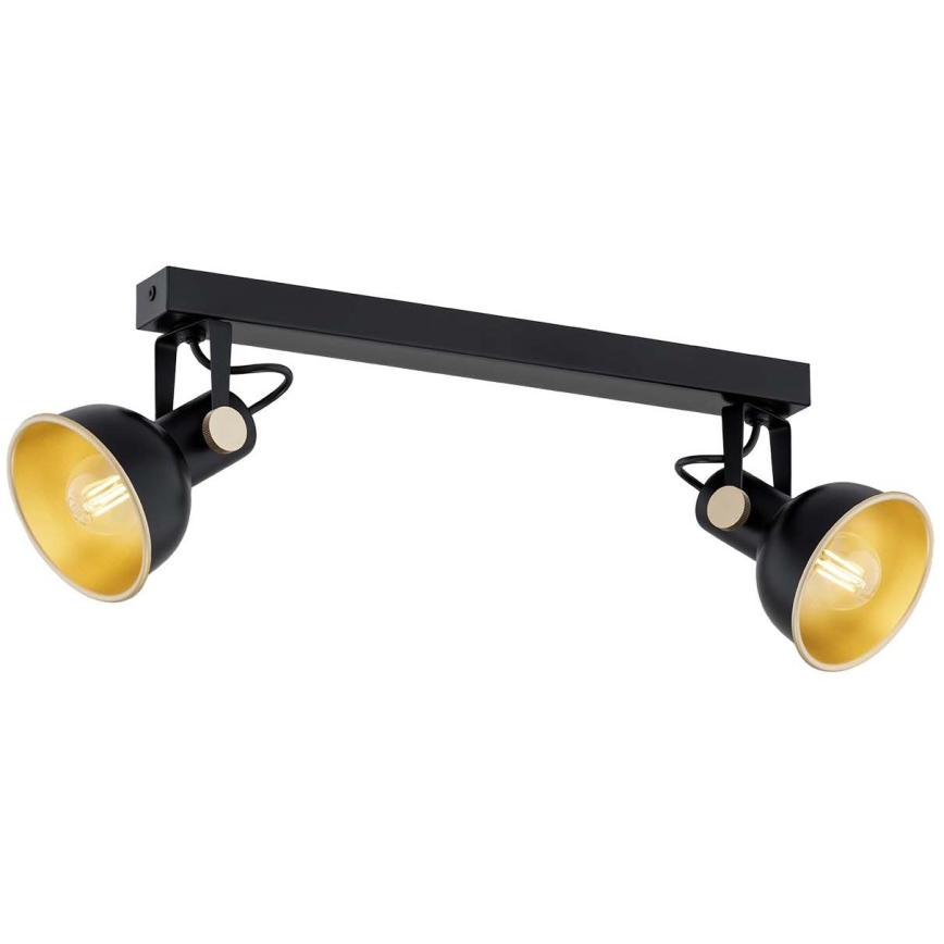 Argon 7142 - Oświetlenie punktowe LENORA 2xE14/7W/230V czarne
