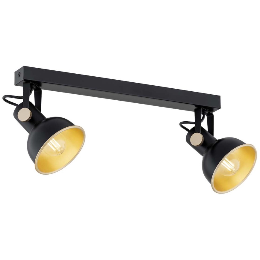 Argon 7142 - Oświetlenie punktowe LENORA 2xE14/7W/230V czarne