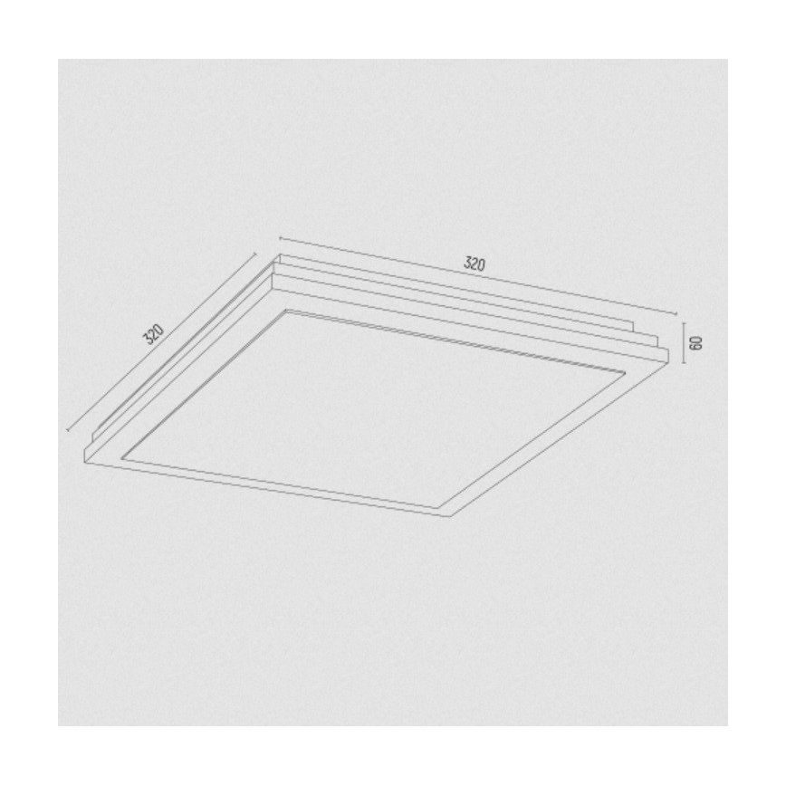 Argon 7146 - Lampa sufitowa CASERTA 2xE27/15W/230V 32x32 cm