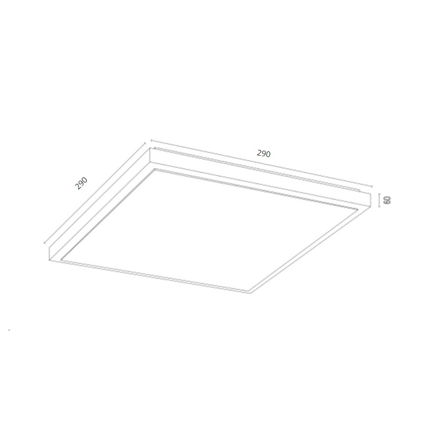 Argon 7167 - Plafon CARLSON 2xE27/15W/230V 29x29 cm złoty