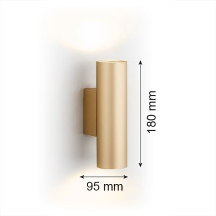 Argon 7178 - Kinkiet MITOS PLUS 2xGU10/5W/230V złoty