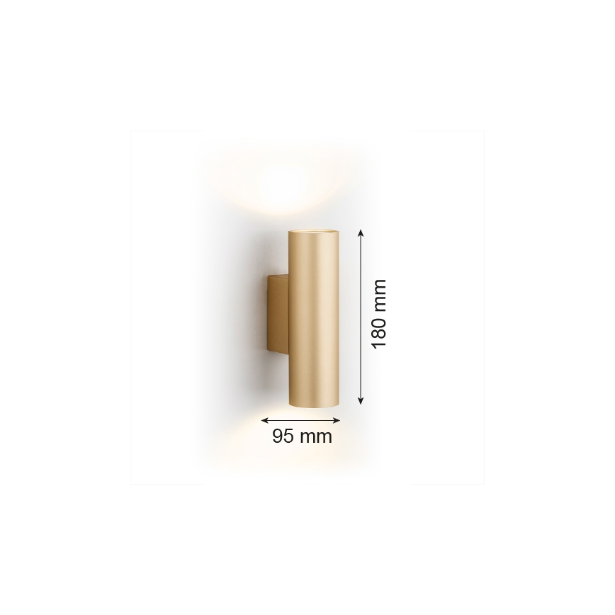 Argon 7178 - Kinkiet MITOS PLUS 2xGU10/5W/230V złoty
