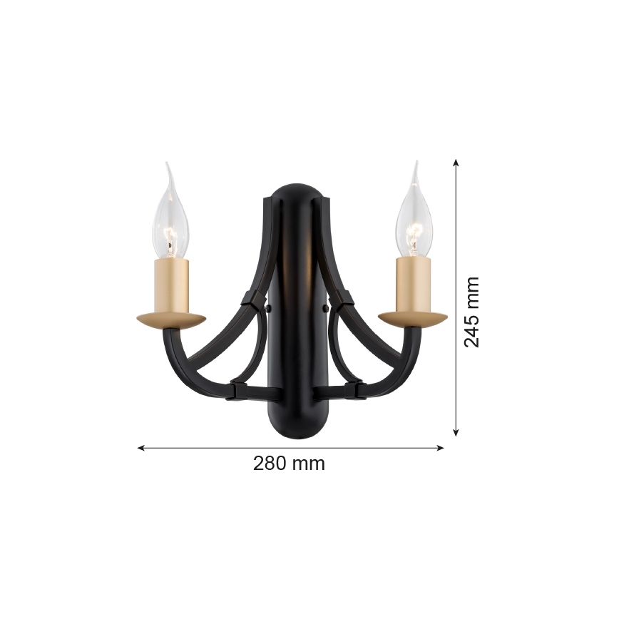 Argon 7181 - Kinkiet LORENZO 2xE14/7W/230V