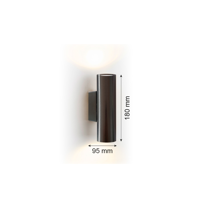 Argon 7231 - Kinkiet MITOS PLUS 2xGU10/5W/230V czarny