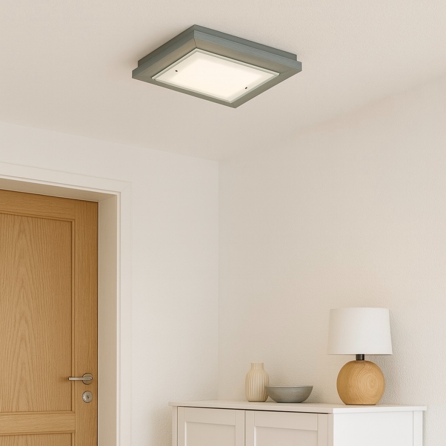 Argon 7269 - Lampa sufitowa TABOR 2xE27/15W/230V 32x32 cm szara