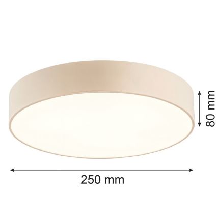 Argon 7296 - Lampa sufitowa DARLINGOS 2xE27/15W/230V Ø 25 cm beżowa