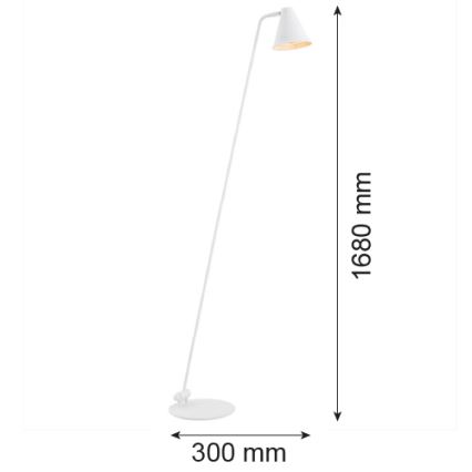 Argon 8001 - Lampa podłogowa AVALONE 1xE27/15W/230V biały