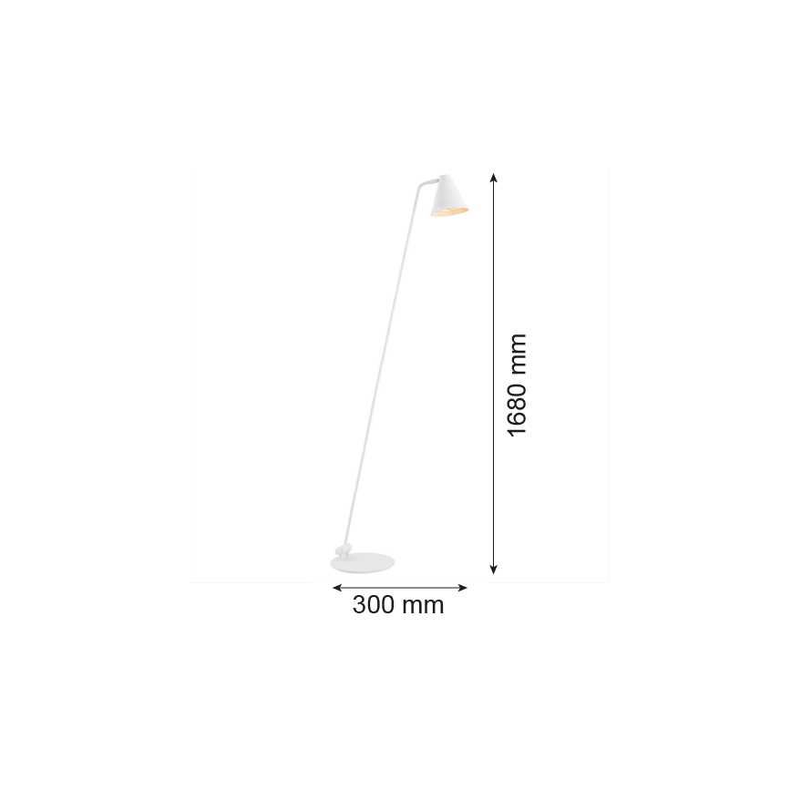 Argon 8001 - Lampa podłogowa AVALONE 1xE27/15W/230V biały