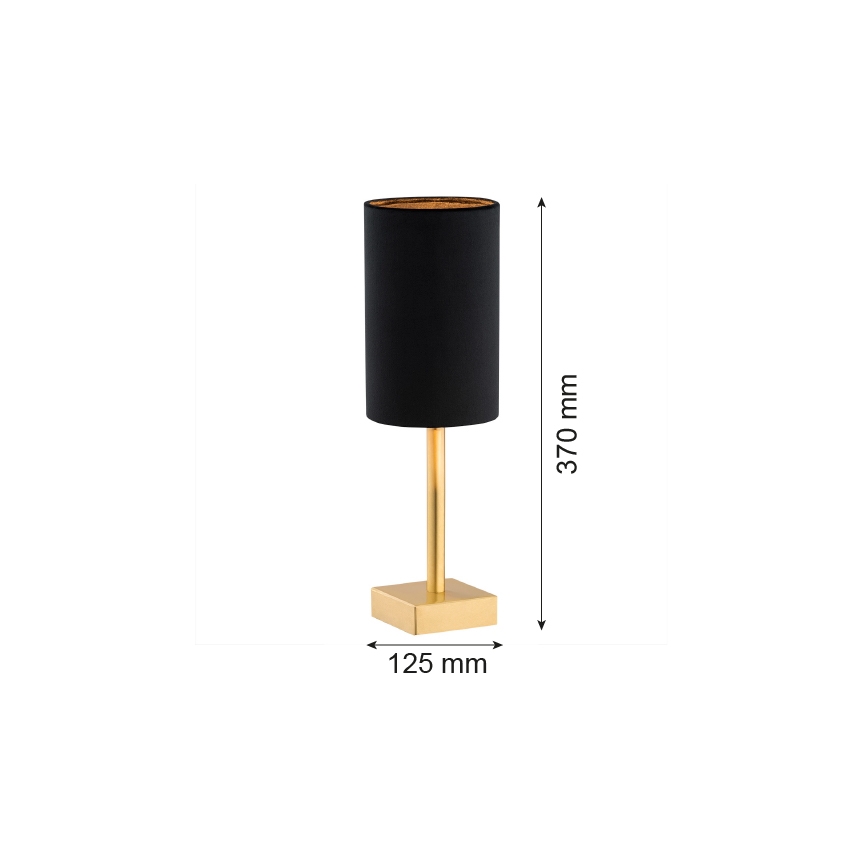 Argon 8031 - Lampa stołowa ABRUZZO 1xE14/7W/230V mosiądz/czarny
