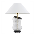 Argon 8036 - Lampa stołowa VENETO 1xE27/15W/230V biały/mosiądz/czarny