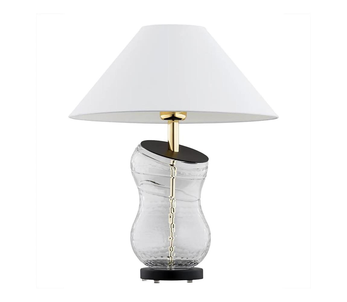 Argon 8036 - Lampa stołowa VENETO 1xE27/15W/230V biały/mosiądz/czarny