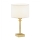 Argon 8047 - Lampa stołowa ABBANO 1xE27/15W/230V mosiądz/biały