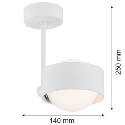 Argon 8058 - Żyrandol na drążku MASSIMO PLUS 1xG9/6W/230V biały