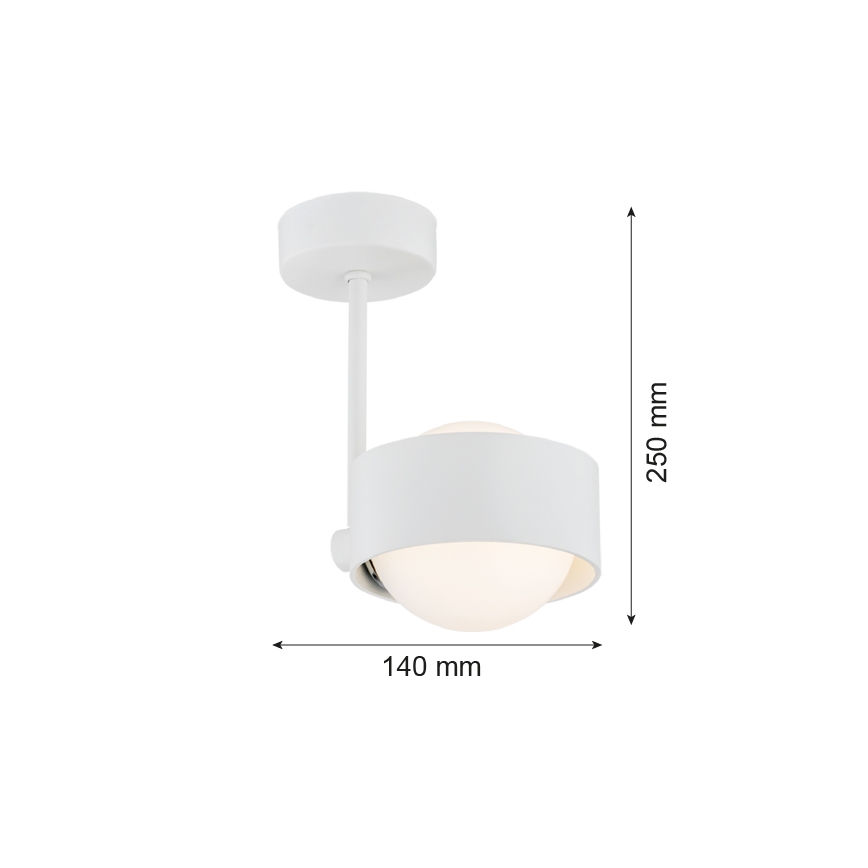 Argon 8058 - Żyrandol na drążku MASSIMO PLUS 1xG9/6W/230V biały