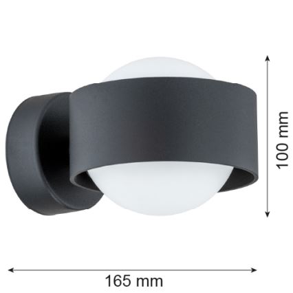 Argon 8059 - Kinkiet MASSIMO PLUS 1xG9/6W/230V czarny