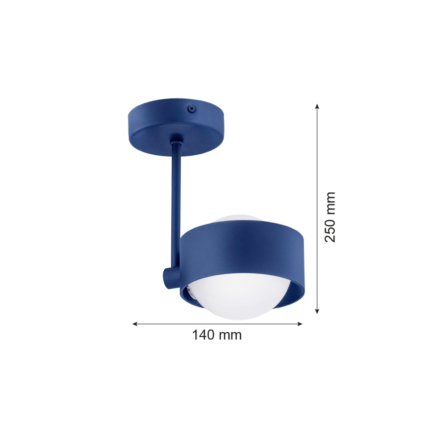 Argon 8062 - Żyrandol na drążku MASSIMO PLUS 1xG9/6W/230V niebieski