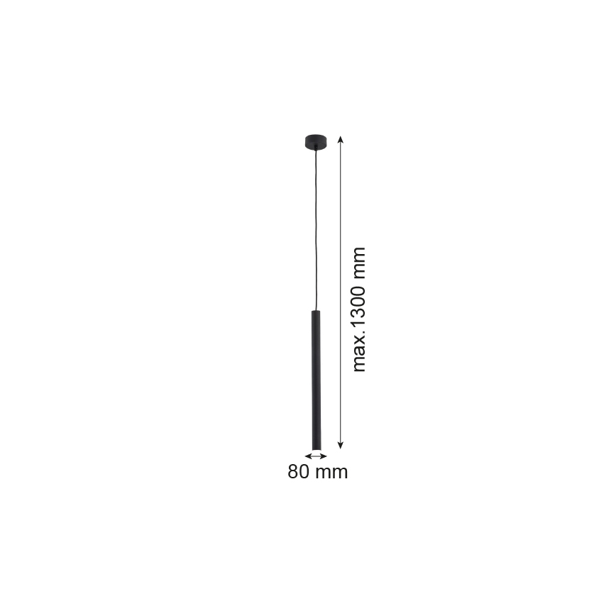 Argon 8067 - Żyrandol na lince ETNA PLUS 1xG9/6W/230V czarny