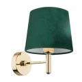 Argon 8105 - Lampa ścienna PONTE 1xE27/15W/230V zielona/mosiądz