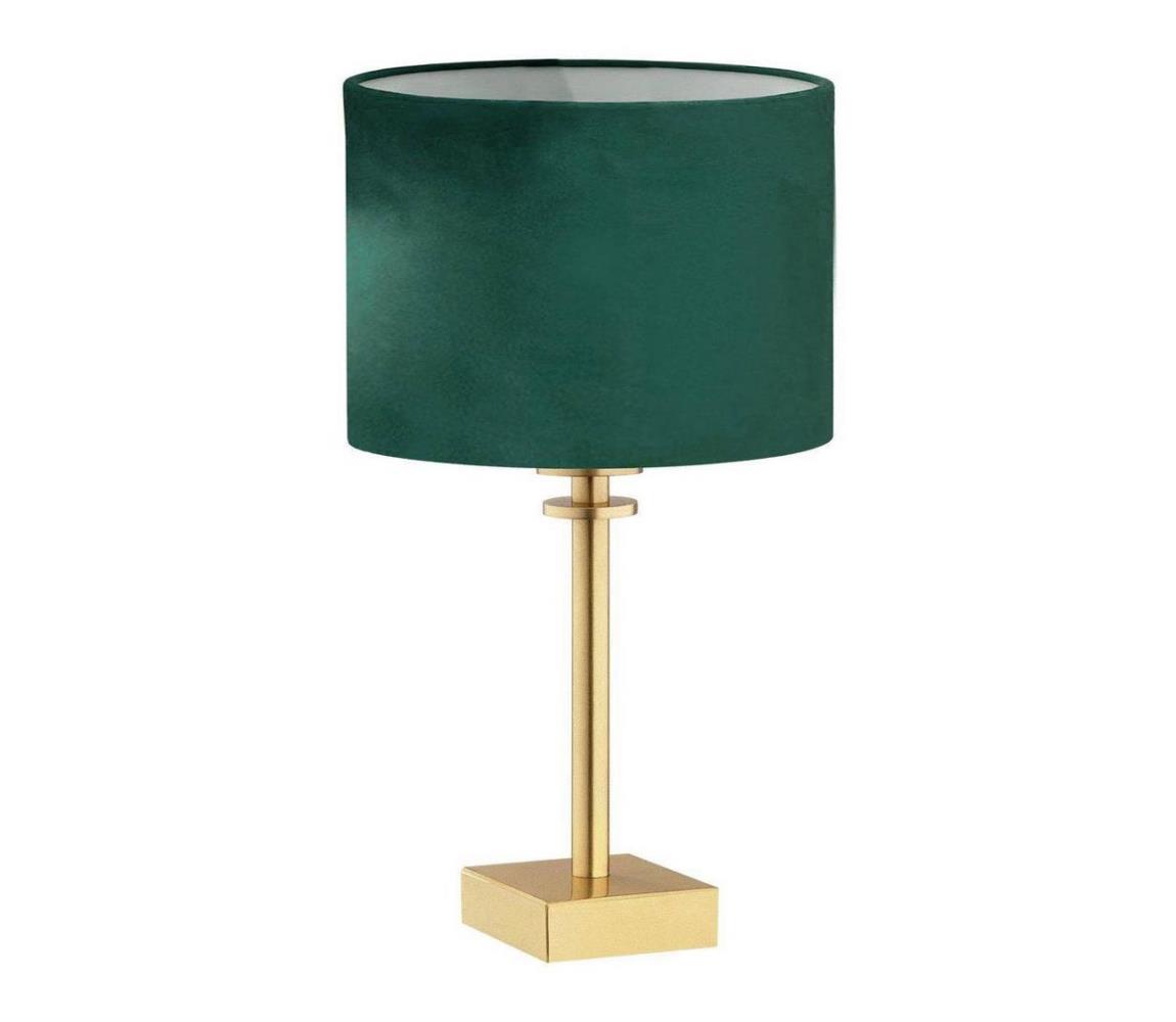 Argon 8106 - Lampa stołowa ABBANO 1xE27/15W/230V mosiądz/zielony