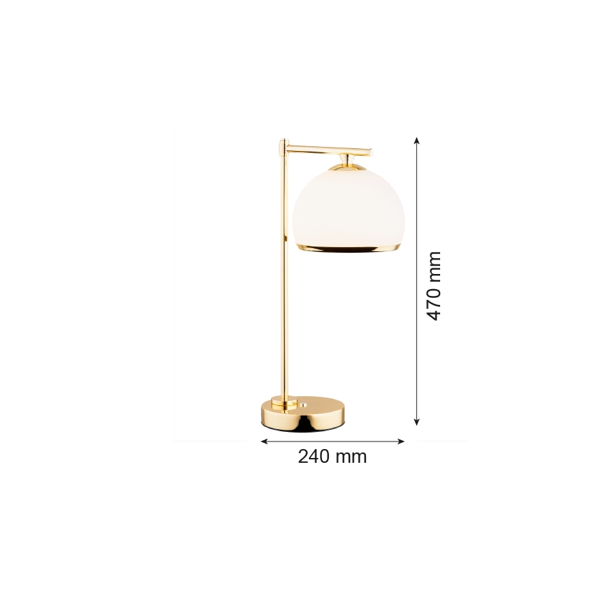 Argon 8120 -  Lampa stołowa MARBELLA 1xE27/15W/230V mosiądz