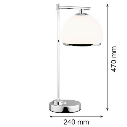Argon 8121 -  Lampa stołowa MARBELLA 1xE27/15W/230V chrom błyszczący