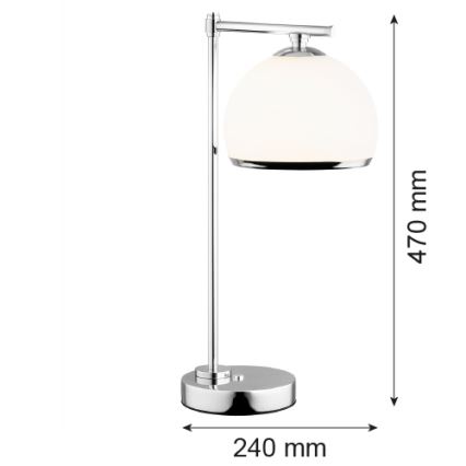 Argon 8121 -  Lampa stołowa MARBELLA 1xE27/15W/230V chrom