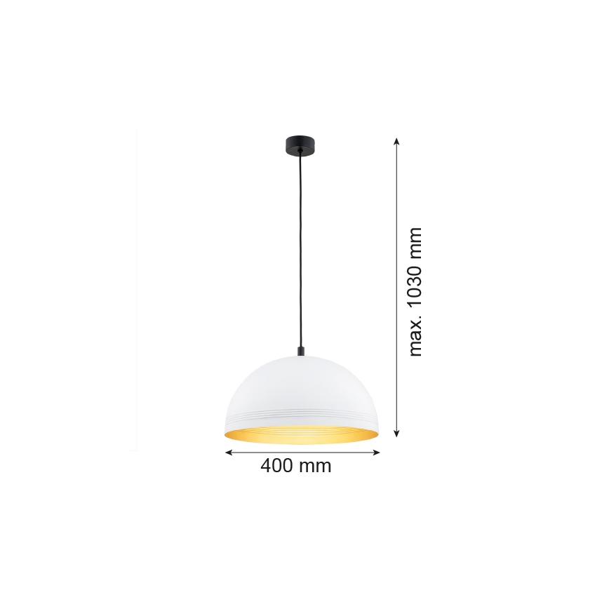 Argon 8241 - Żyrandol na lince BONITA 1xE27/15W/230V białe