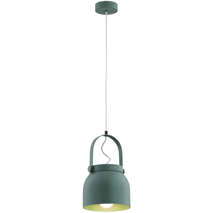 Argon 8283 - Żyrandol na lince LOGAN 1xE27/15W/230V śr. 20 cm zielony