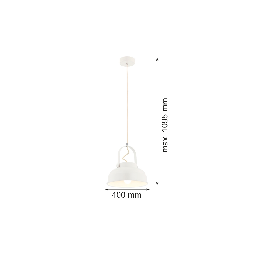 Argon 8284 - Żyrandol na lince DAKOTA 1xE27/15W/230V białe