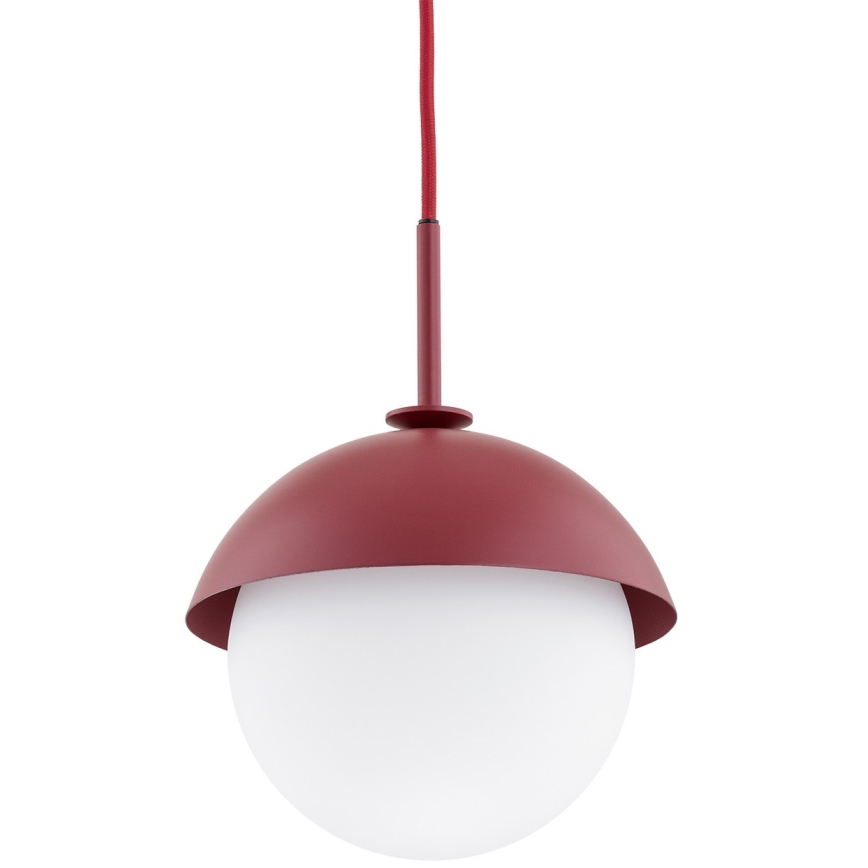 Argon 8296 - Żyrandol na lince CAPPELLO 1xE27/15W/230V czerwony