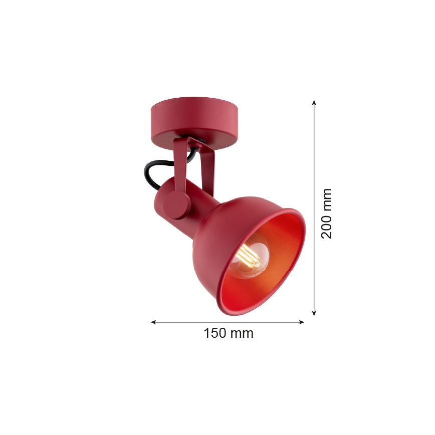 Argon 8298 - Oświetlenie punktowe LENORA 1xE14/7W/230V czerwony