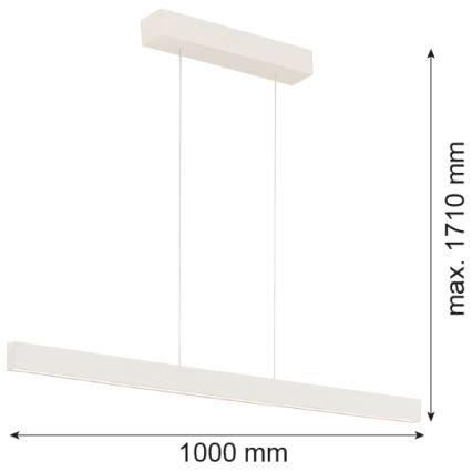 Argon 8302 - LED Żyrandol na lince BALANS LED/35W/230V 3000K kremowy