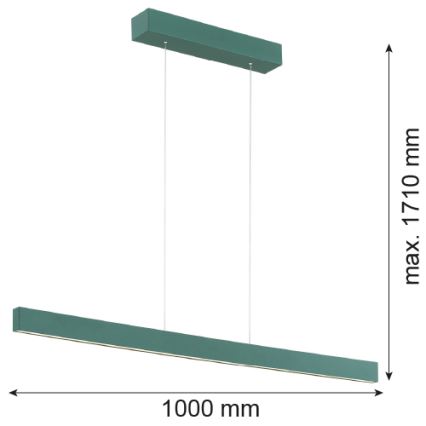 Argon 8305 - LED Żyrandol na lince BALANS LED/35W/230V 3000K zielony