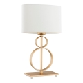 Argon 8310 - Lampa stołowa PERSEO 1xE27/15W/230V 42 cm kremowo-złota