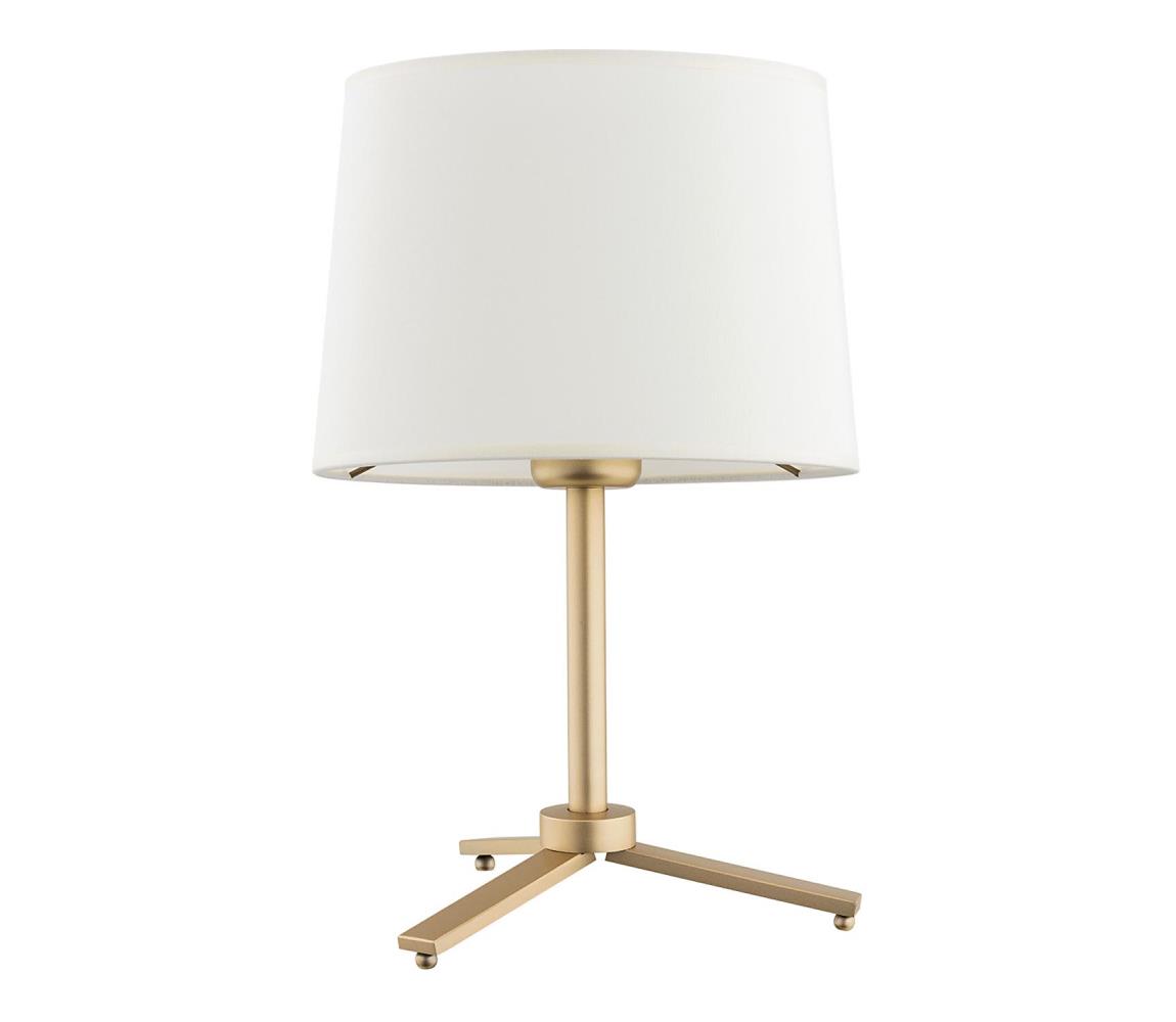 Argon 8318 - Lampa stołowa CAVALINO 1xE27/15W/230V 39 cm kremowy/złoty