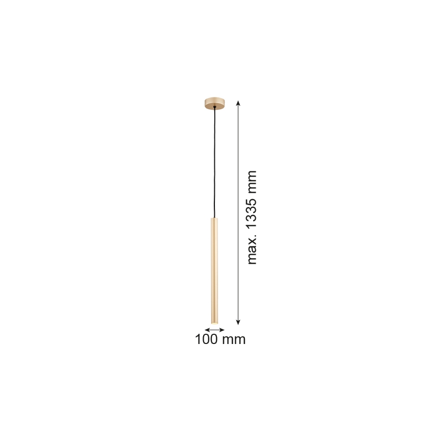 Argon 8327 - LED Żyrandol na lince RIO LED/4,2W/230V 3000K złoty