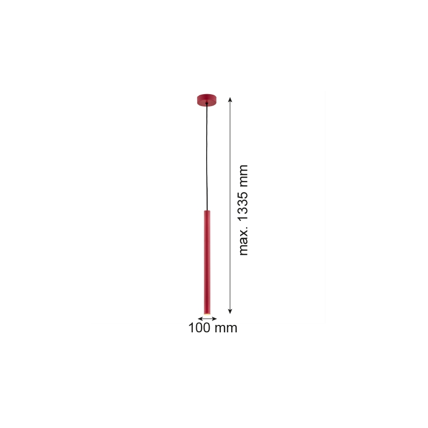 Argon 8331 - LED Żyrandol na lince RIO LED/4,2W/230V 3000K czerwony