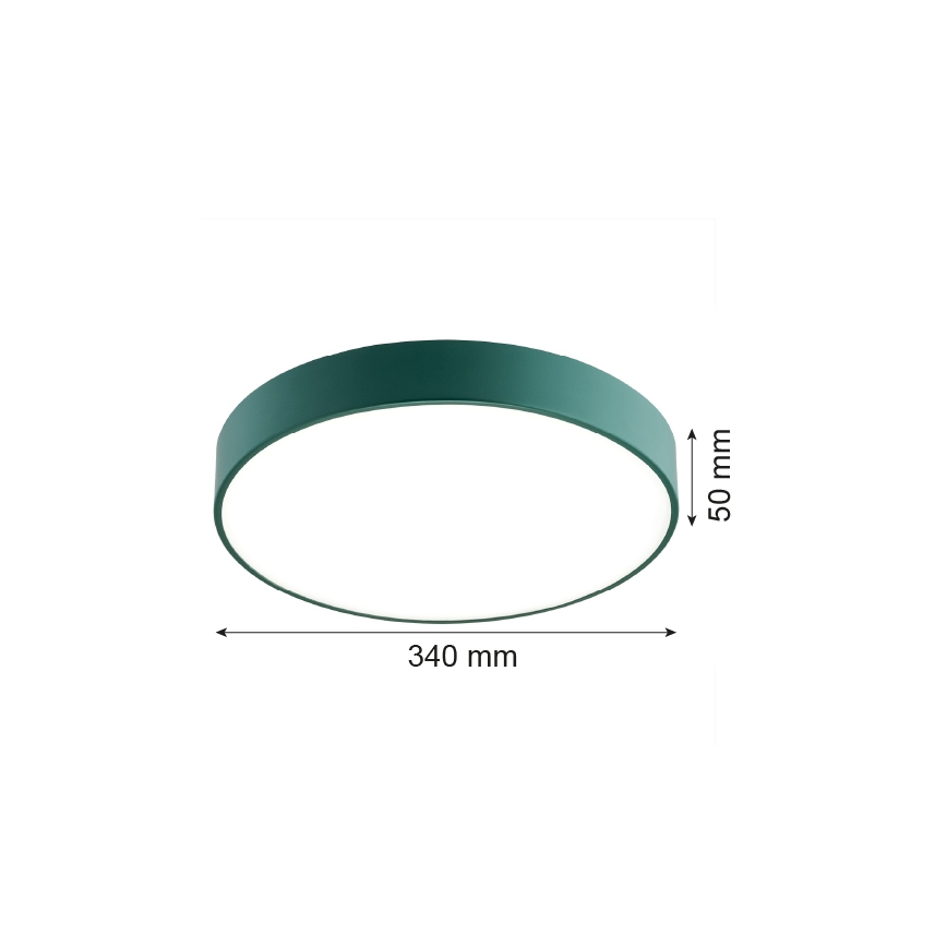 Argon 8335 - LED Plafon TIAMO LED/22W/230V 4000K zielony