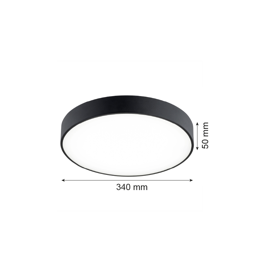 Argon 8348 - LED Plafon TIAMO LED/22W/230V 4000K czarne