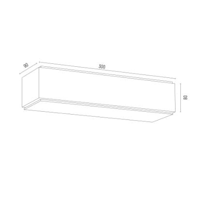 Argon 8366 - Kinkiet CARLSON 1xE27/15W/230V 30 cm czarne