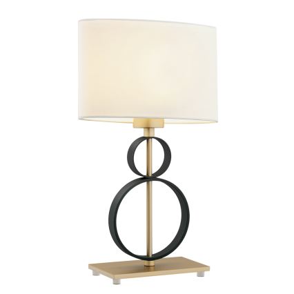 Argon 8373 - Lampa stołowa PERSEO 1xE27/15W/230V 42 cm kremowa/czarna