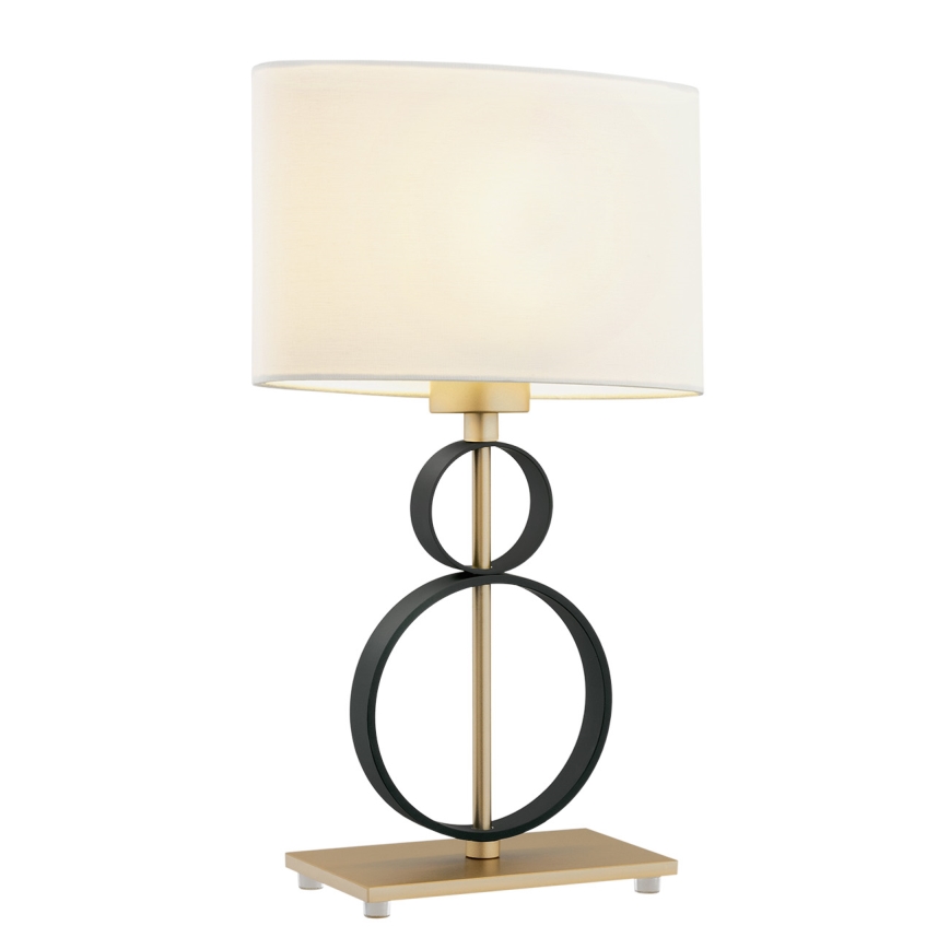 Argon 8373 - Lampa stołowa PERSEO 1xE27/15W/230V 42 cm kremowy/czarne