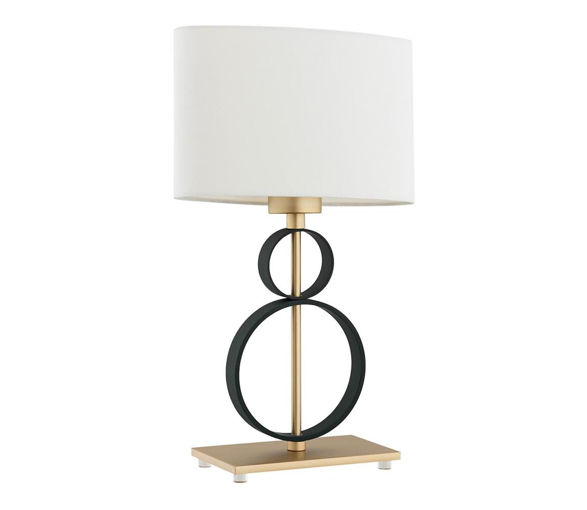 Argon 8373 - Lampa stołowa PERSEO 1xE27/15W/230V 42 cm kremowy/czarne