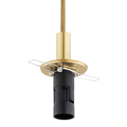 Argon 8450 - Żyrandol na lince ALMIROS 1xE14/7W/230V śr. 12 cm alabastrowy złoty